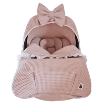 Afbeelding in Gallery-weergave laden, Dekje Naya - wafel - broderie - in 31 kleuren