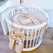 Afbeelding in Gallery-weergave laden, Babynestje Hazel in 30 kleuren wafel minky velours