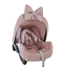 Afbeelding in Gallery-weergave laden, Maxi Cosi hoes Cabrio Puk oudroze wafel bamboe badstof