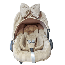 Afbeelding in Gallery-weergave laden, Maxi Cosi hoes Pebble Pro Pip zand lichtbruin ribvelours ribfluweel