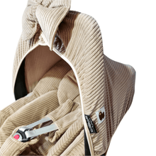 Afbeelding in Gallery-weergave laden, Maxi Cosi hoes Pebble Pro Pip zand lichtbruin ribvelours ribfluweel