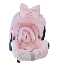 Afbeelding in Gallery-weergave laden, Maxi Cosi hoes Cabrio Bobbie lichtroze wafel badstof