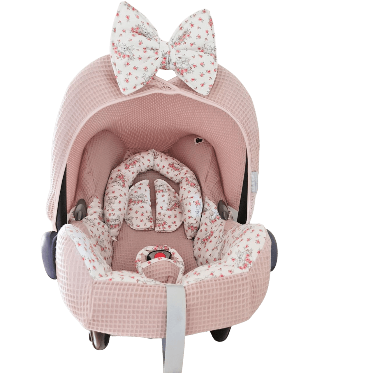 maxi cosi bekleding set Maxi Cosi hoes Cabrio Bunny oudroze licht konijntjes wafel roosjes