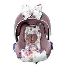 Afbeelding in Gallery-weergave laden, Maxi Cosi hoes universeel aquarel bloemen mauve