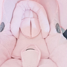 Afbeelding in Gallery-weergave laden, Maxi Cosi hoes Cabrio Bobbie lichtroze wafel badstof