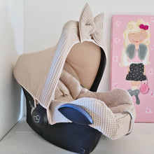 Afbeelding in Gallery-weergave laden, Maxi Cosi hoes Cabrio Bobbie karamel wafel badstof