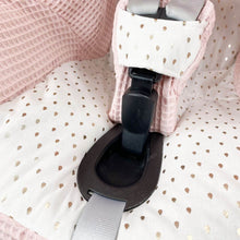 Afbeelding in Gallery-weergave laden, Maxi Cosi hoes Pebble Plus Nina - zalmroze - goud - druppel - wafel