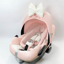 Afbeelding in Gallery-weergave laden, Maxi Cosi hoes Pebble Plus Nina - zalmroze - goud - druppel - wafel