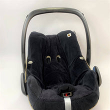 Afbeelding in Gallery-weergave laden, Maxi Cosi hoes Pebble Standaard Velvet zwart velours bamboo