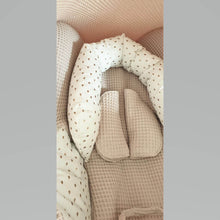 Afbeelding in Gallery-weergave laden, Maxi Cosi hoes Cabrio Nina zand goud druppels wafel