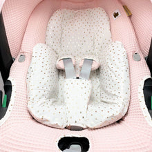 Afbeelding in Gallery-weergave laden, Maxi Cosi hoes Pebble 360 Nina zalmroze goud druppel wafel