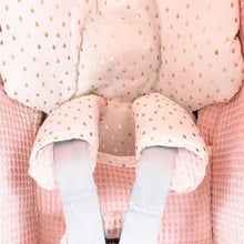 Afbeelding in Gallery-weergave laden, Maxi Cosi hoes Pebble 360 Nina zalmroze goud druppel wafel