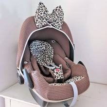 Afbeelding in Gallery-weergave laden, Maxi Cosi hoes Pebble Pro Panter donkerbruin goud animal wafel