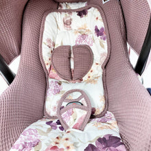 Afbeelding in Gallery-weergave laden, Maxi Cosi hoes universeel aquarel bloemen mauve