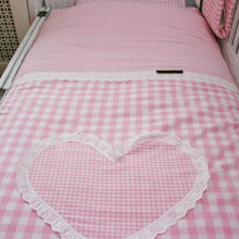 Afbeelding in Gallery-weergave laden, Dekbedovertrek Jaeleigh's Valentine - roze - hart - ruit