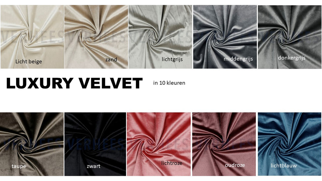 Sierstrik Luxury Velvet-boxstrik-donkergrijs-grote strik in 10 kleuren