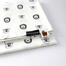 Afbeelding in Gallery-weergave laden, Laken Jungle - gebroken wit - leeuwtje - tijger - in 5 kleuren