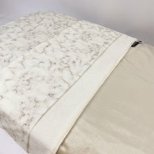 Afbeelding in Gallery-weergave laden, Laken Marmer - wit - licht beige - naturel - poplin - ecru