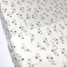 Afbeelding in Gallery-weergave laden, Laken Eucalyptus - wit - grijs - groen - poedergroen - vergrijst