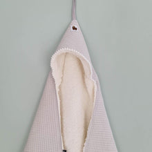 Afbeelding in Gallery-weergave laden, Omslagdoek Amsterdam Baby - lichtgrijs - ecru - wafel - teddy