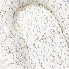 Afbeelding in Gallery-weergave laden, Babynestje Rib Willow creme naturel ribvelours wilgentakjes