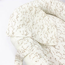 Afbeelding in Gallery-weergave laden, Babynestje Rib Willow creme naturel ribvelours wilgentakjes