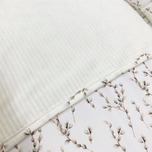 Afbeelding in Gallery-weergave laden, Babynestje Rib Willow creme naturel ribvelours wilgentakjes