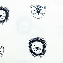 Afbeelding in Gallery-weergave laden, Laken Jungle - gebroken wit - leeuwtje - tijger - in 5 kleuren