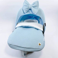 Afbeelding in Gallery-weergave laden, Maxi Cosi hoes Pebble Plus Lulu lichtblauw wafel babyblauw