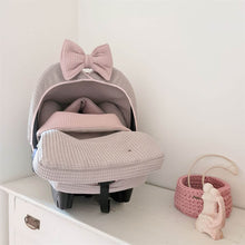 Afbeelding in Gallery-weergave laden, Voetenzak Merlijn Duo - twee kleuren wafel - bies - in 30 kleuren