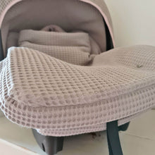 Afbeelding in Gallery-weergave laden, Voetenzak Merlijn Duo - twee kleuren wafel - bies - in 30 kleuren