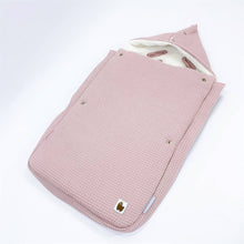 Afbeelding in Gallery-weergave laden, Voetenzak Merlijn Duo - twee kleuren wafel - bies - in 30 kleuren