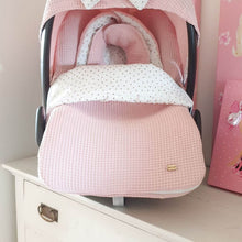 Afbeelding in Gallery-weergave laden, Maxi Cosi hoes Pebble Plus Nina - zalmroze - goud - druppel - wafel