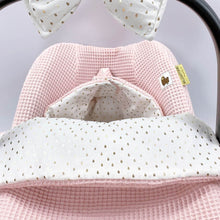 Afbeelding in Gallery-weergave laden, Maxi Cosi hoes Pebble 360 Nina zalmroze goud druppel wafel