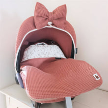 Afbeelding in Gallery-weergave laden, Voetenzak Willow - kleiroze - wilgen - wilgentakjes - wafel