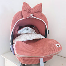 Afbeelding in Gallery-weergave laden, Voetenzak Willow - kleiroze - wilgen - wilgentakjes - wafel