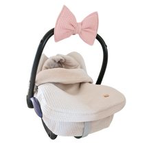 Afbeelding in Gallery-weergave laden, Voetenzak Kopenhagen - wafel - badstof - bies - in 30 kleuren