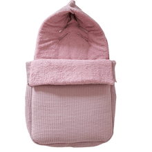 Afbeelding in Gallery-weergave laden, Voetenzak Kopenhagen - wafel - badstof - bies - in 30 kleuren