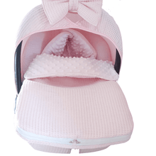 Afbeelding in Gallery-weergave laden, Voetenzak Lieve - lichtroze - wafel - minky - in 30 kleuren