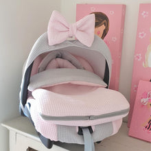 Afbeelding in Gallery-weergave laden, Voetenzak Lola Duo - twee kleuren wafel - in 30 kleuren