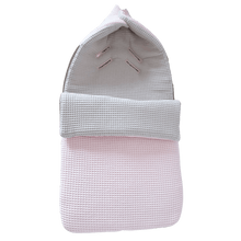 Afbeelding in Gallery-weergave laden, Voetenzak Lola Duo - twee kleuren wafel - in 30 kleuren