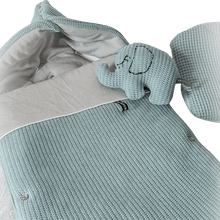 Afbeelding in Gallery-weergave laden, Voetenzak Mateo - luxe gebreide stoffen - in 5 kleuren