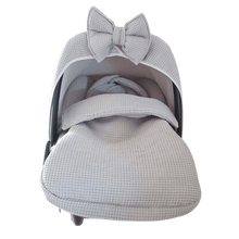 Afbeelding in Gallery-weergave laden, Voetenzak Merlijn - volledig wafel - bies - in 30 kleuren