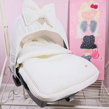 Afbeelding in Gallery-weergave laden, Voetenzak Merlijn - volledig wafel - bies - in 30 kleuren