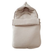 Afbeelding in Gallery-weergave laden, Voetenzak Merlijn - volledig wafel - bies - in 30 kleuren