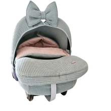 Afbeelding in Gallery-weergave laden, Maxi Cosi hoes Cabrio Kopenhagen sapphire oudgroen zand wafel badstof