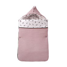 Afbeelding in Gallery-weergave laden, Voetenzak Julian - wafel - veertjes - in 30 kleuren