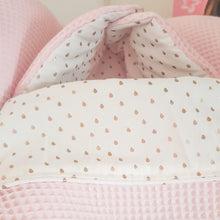 Afbeelding in Gallery-weergave laden, Voetenzak Nina - wafel - gouden druppels - in 30 kleuren