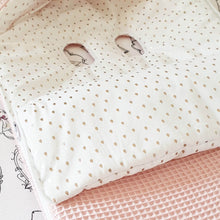 Afbeelding in Gallery-weergave laden, Voetenzak Nina - wafel - gouden druppels - in 30 kleuren