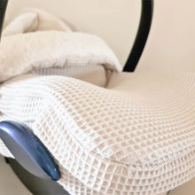 Afbeelding in Gallery-weergave laden, Voetenzak Teddy - wafel - ecru teddy - bies - in 30 kleuren